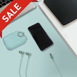 キルティングポーチ付きType?C有線イヤホン　iPhone16/iPad Pro/iPad Air
