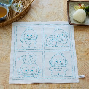 はぴだんぶいの刺し子ふきんキット　ハンギョドン【手作りキット】