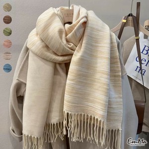 マフラー 大判 あたたかい きれいめ 高級感 秋 冬 【2024AW】 WU3140
