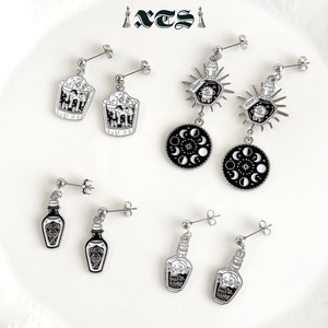 Pierced Earrings Silver Post Earrings earring Halloween clip
