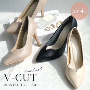 Basic Pumps Ladies fashion Pumps V-Cut 9cm