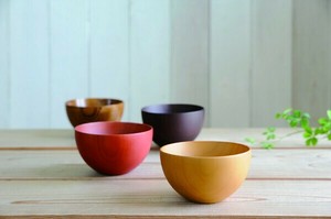 『一汁三菜』の豊かさをこのお椀で【木製】wooden/モダンボール小　選べる3色