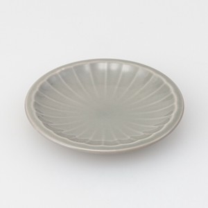 [波佐見焼〕kikuwari 小皿 GY　日本製