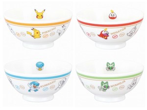 ポケットモンスター　シンプル茶碗M　ピカチュウ　ホゲータ　クワッス　ニャオハ