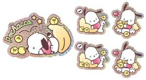 モバイルステッカーセット サンリオキャラクターズ ポチャッコ SANG-483PC