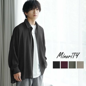[MinoriTY] Button Shirt Dolman Sleeve Blouson