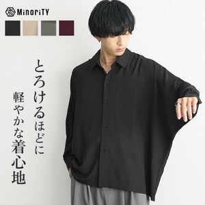 【長袖シャツ】ドルマンスリーブ シャツブルゾン 長袖シャツ／MinoriTY