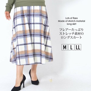 裙子 L尺寸 腰部 喇叭裙 休闲 花卉图案