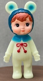 蓄光チャーミーちゃん・くま耳（GIDソフビ人形 フィギュア）