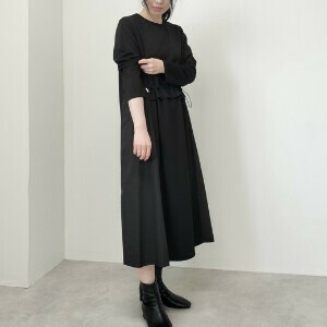 サイド切替ドロストワンピース