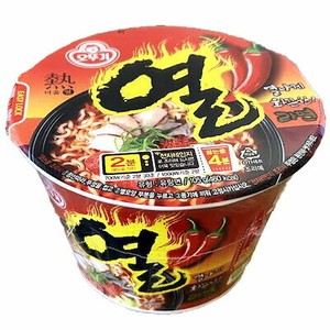 オットギ (大カップ) 熱ラーメン 105g 韓国カップ麺 牛肉だし激辛ラーメン