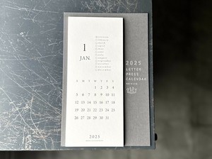 日历/月历 2025年 LETTERPRESS 日历