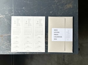 日历/月历 2025年 MINI LETTERPRESS CALENDAR