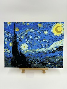 大人のぬりえキャンバスキット「ゴッホシリーズ」　星月夜【手作りキット】