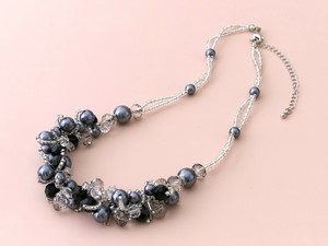 ビーズクロッシェの小物＆アクセサリーキット　ループクロッシェのネックレス【手作りキット】