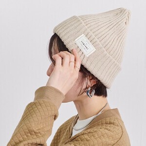 圆帽/沿檐帽 罗纹针织 男女兼用 秋冬
