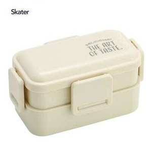 Bento Box Beige Muted Colors Skater 600ml