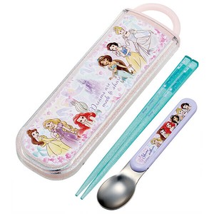 【公式】 抗菌 食洗機対応 スライド式箸スプーンコンビセット 【プリンセス 25】 スケーター