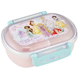 【公式】 抗菌 食洗機対応 ふわっとフタタイトランチボックス小判 【プリンセス 25】 スケーター