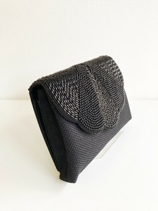 【Swaraj 】スカラップ手刺繍2WAYビーズクラッチ