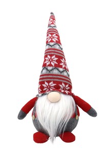 クリスマス【置物】ノルディックサンタM　レッド