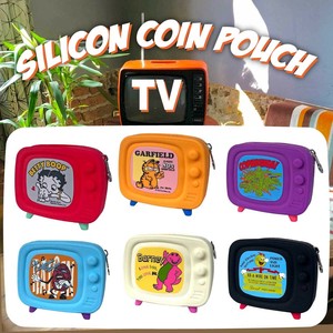 【可愛さ爆発☆】【モチスベ気持ちいぃ！】SILICONE COIN POUCH TV  テレビ型 シリコン コイン ポーチ