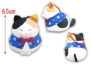 【予約販売：12月新商品】◆ご当地ひげまんじゅうBC温泉みーさま　ぬいぐるみ　猫