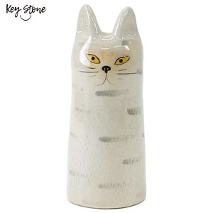 ■2025SS　新作■　キャットフラワーベース　サバトラ