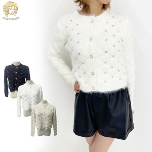 Cardigan Shaggy Bijoux Knit Cardigan