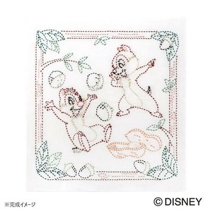 ディズニー・ピクサー 刺し子花ふきんキット チップ&デール SK-466