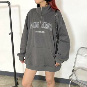 Sweatshirt Tunic Stand Half Zipper [2024 NEW]