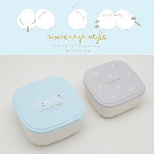 Bento Box Shimaenaga Animals Animal Antibacterial Compact Set of 2 Made in Japan