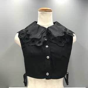 付け襟　刺繍　レース　フォーマル　フリル　シースルー　ドット