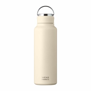 ウェンズ　ステンレスハンドル付きシームレススクリューボトル　1000ml　ベージュ　AWSL-1000BE