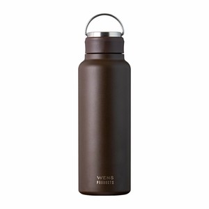 ウェンズ　ステンレスハンドル付きシームレススクリューボトル　1000ml　ブラウン　AWSL-1000BR