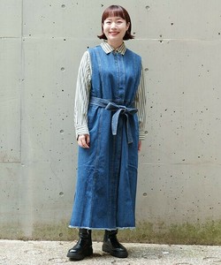 デニムでロングOP（大きいサイズ）