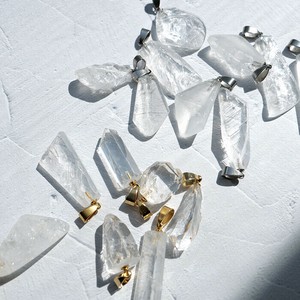 Gemstone Pendant Natural Stone Top Stainless Steel Pendant Made in Japan