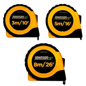 JOHNSON メジャースケール（インチ/メトリック併記） 3m/5m/8m