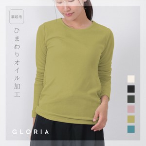 【10月入荷予定】【定番】【2025秋冬】ひまわりオイル加工クルーネック長袖シャツ