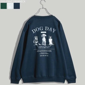 【SPECIAL PRICE】裏起毛 DOG バックプリント クルーネック
