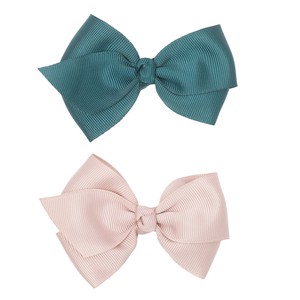 【MIMI&LULA】Maisie bows chestnut CHESTNUT ヘアアクセサリー ヘアピン ヘアクリップ キッズ 子ども用