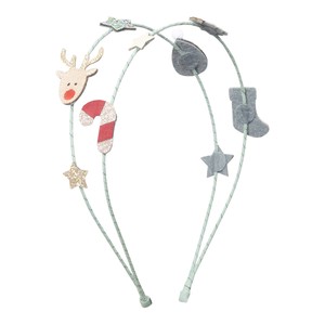 【MIMI&LULA】Christmas dbl alice CHRISTMAS カチューシャ ヘアアクセサリー ヘアバンド キッズ 子ども用