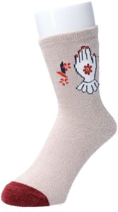 短袜 刺绣 花朵