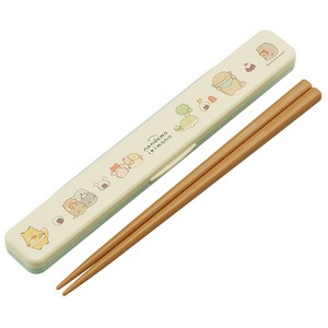 【公式】 抗菌音のならない箸・箸箱セット 箸18cm 【なんでもいきもの】 スケーター