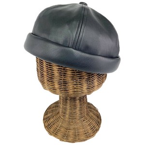 Cap Faux Leather Ladies fashion Synthetic Leather Men's