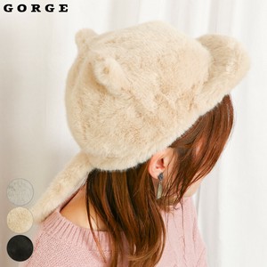 しっぽ付きネコ耳ファーCAP
