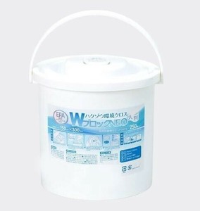 ハクゾウメディカル　ウエットクロス　ハクゾウ環境クロスWブロックNEO　大判容器入　250枚入　2600272