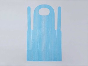 ハクゾウメディカル ハクゾウプラスチックエプロンSE-ECO ブルー 50枚入 3024503