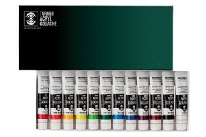 ターナー色彩　アクリルガッシュ  20ML 12色セット AG02012C  20ML