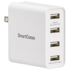 SmartCommUSBチャージャー 4ポート MAV-AU436N